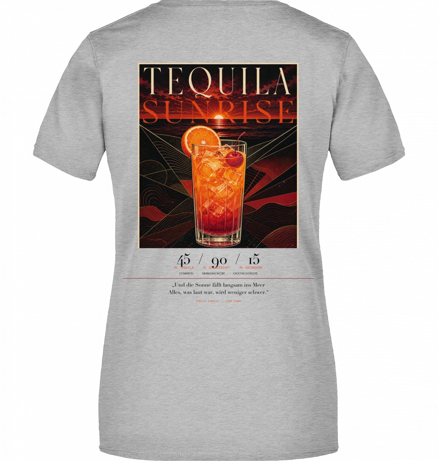 SUÐR Tequila Sunrise Tee Damen