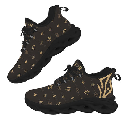 SUÐR Signature Sneaker Damen – Braun/Gold