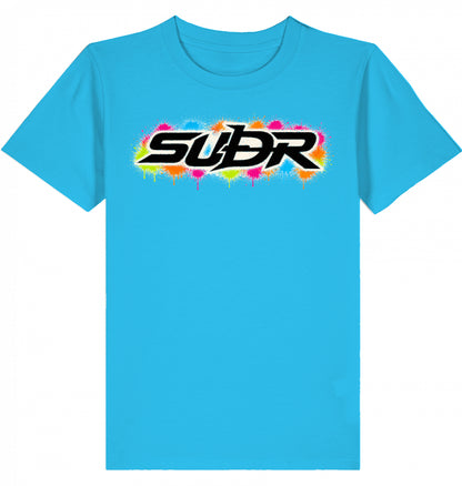 SUÐR Kids Tee Iconic in Aquablau