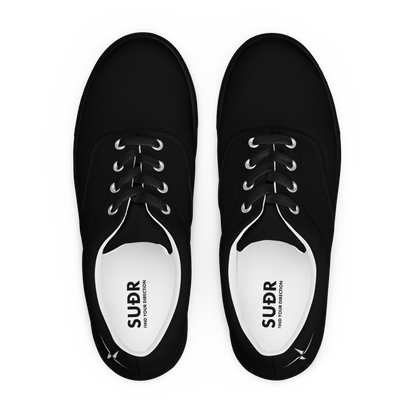 Men's Lace-Up Canvas Shoes SUÐR Clothing