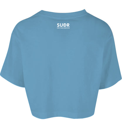 SUÐR FIND Cropped Oversize Tee – Women