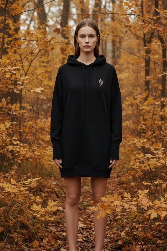 SUÐR Signature Hoodie Kleid