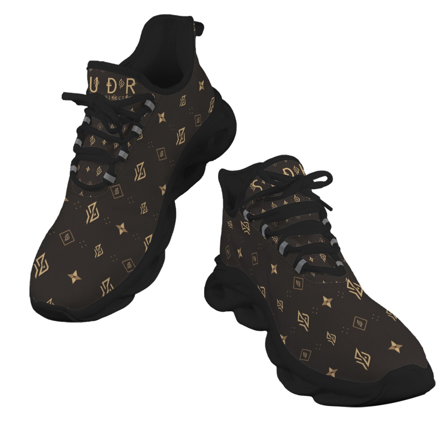 SUÐR Signature Sneaker Damen – Braun/Gold