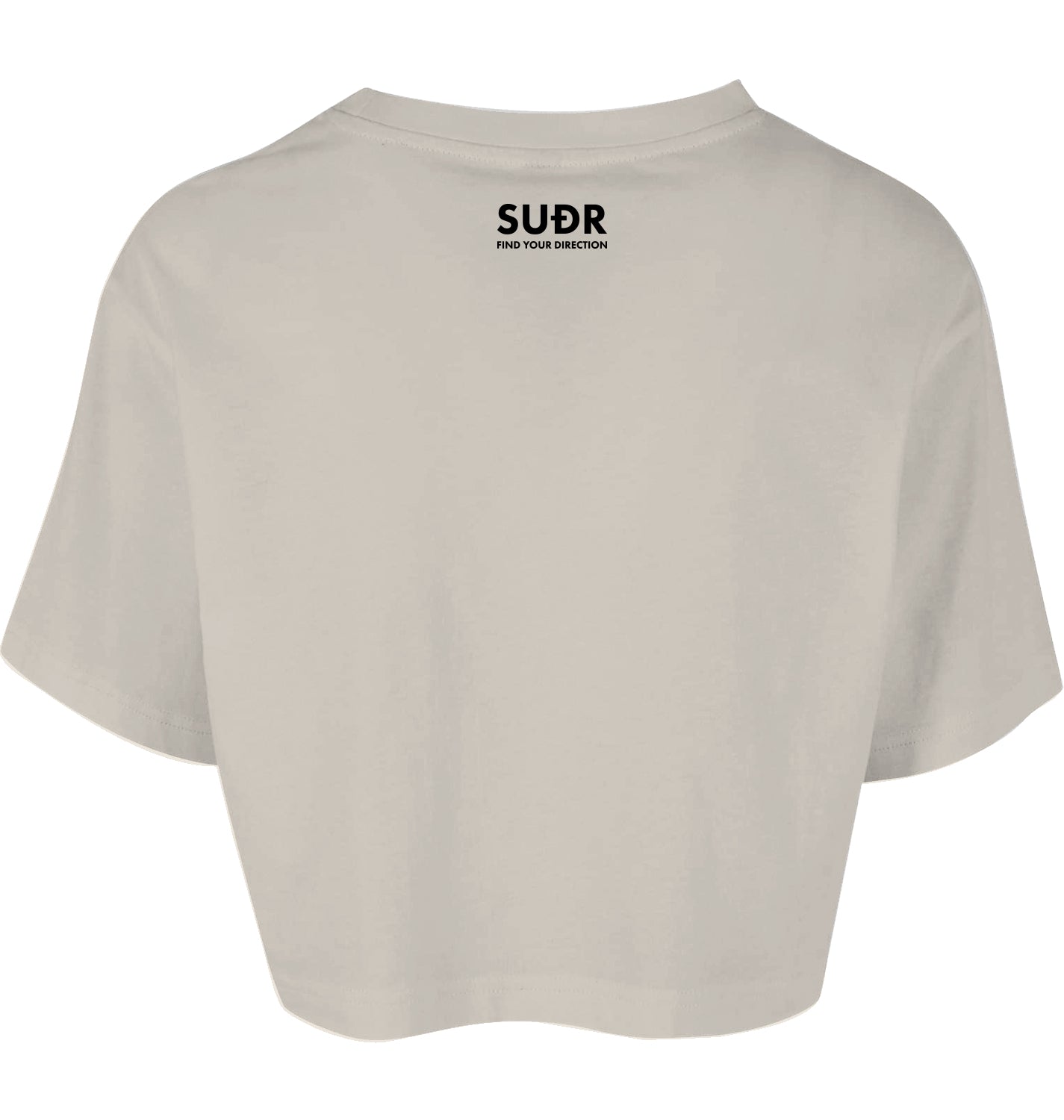SUÐR FIND Cropped Oversize Tee – Women