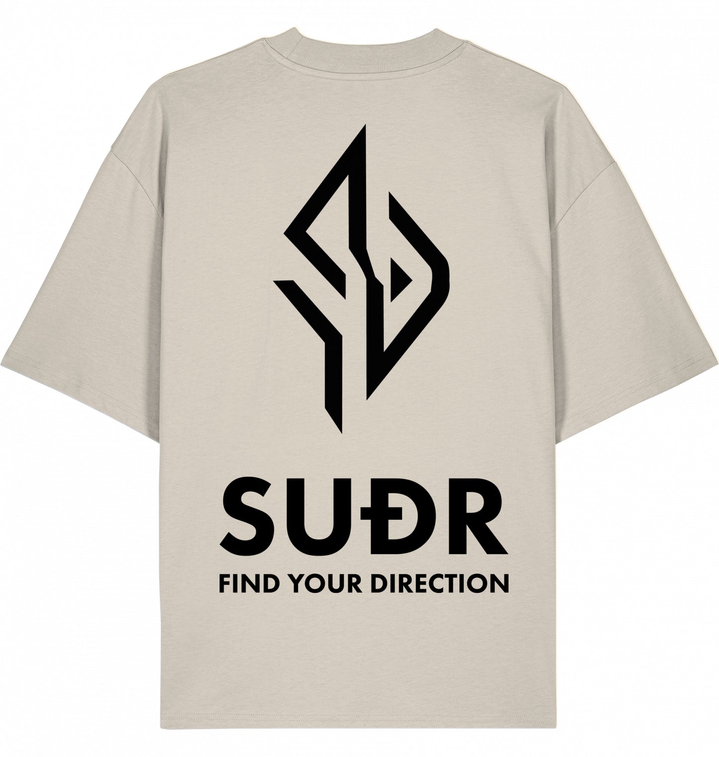 SUÐR FIND Mock Neck Tee – Natural Tones