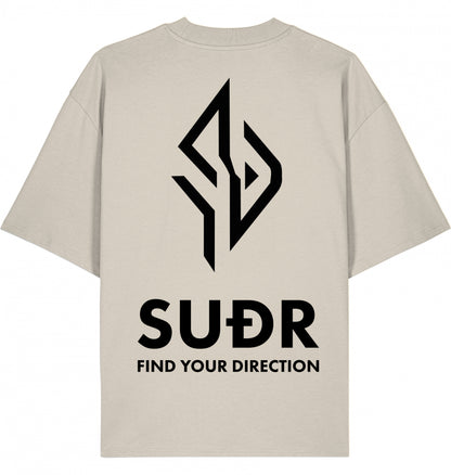 SUÐR FIND Mock Neck Tee – Natural Tones