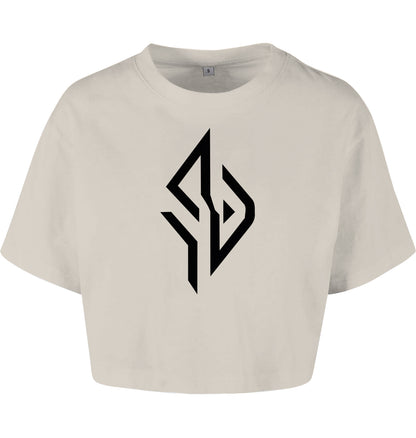 SUÐR FIND Cropped Oversize Tee – Women