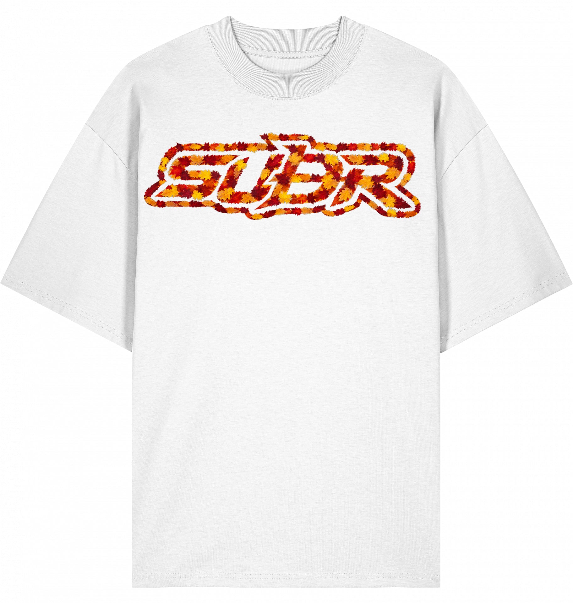 VESTR 07 Laub – Oversized Tee mit Print aus Herbstlaub von SUÐR