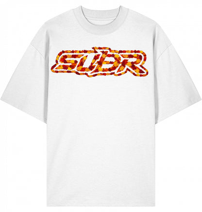 VESTR 07 Laub – Oversized Tee mit Print aus Herbstlaub von SUÐR