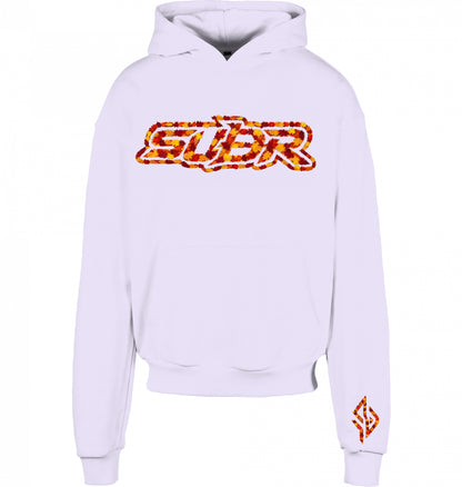 VESTR 07 Laub Hoodie – Boxy Hoodie in Lilac, Print aus Herbstlaub von SUÐR