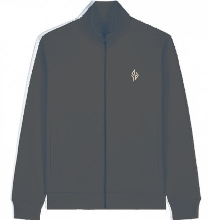 SUÐR Zip Sweatjacke in Anthracite