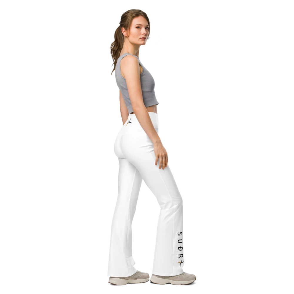 All-Over Print Flare Leggings SUÐR Clothing