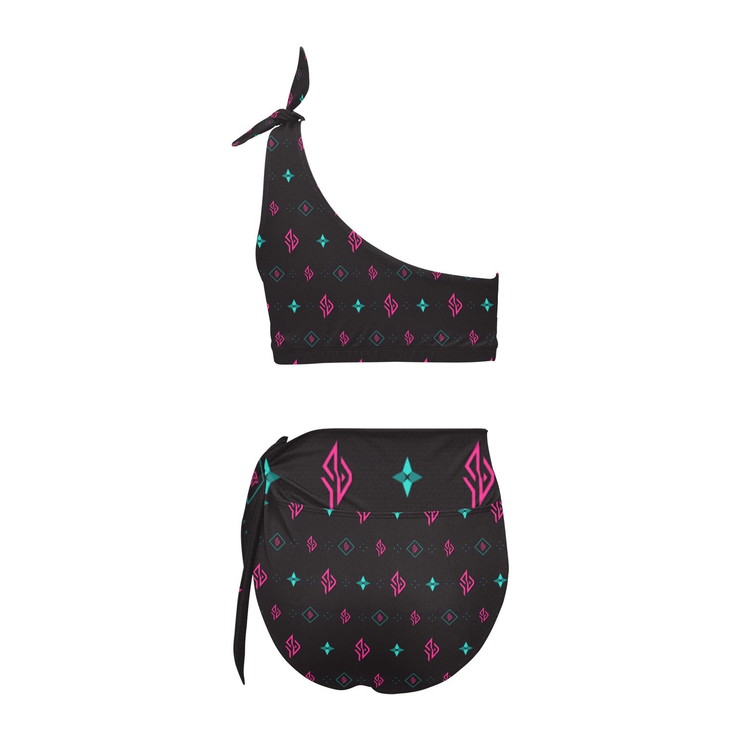 SUÐR Signature One-Shoulder Bikini Set