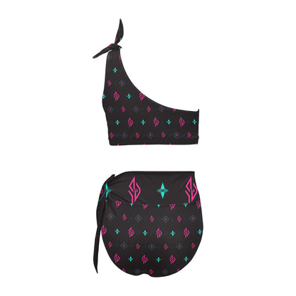 SUÐR Signature One-Shoulder Bikini Set