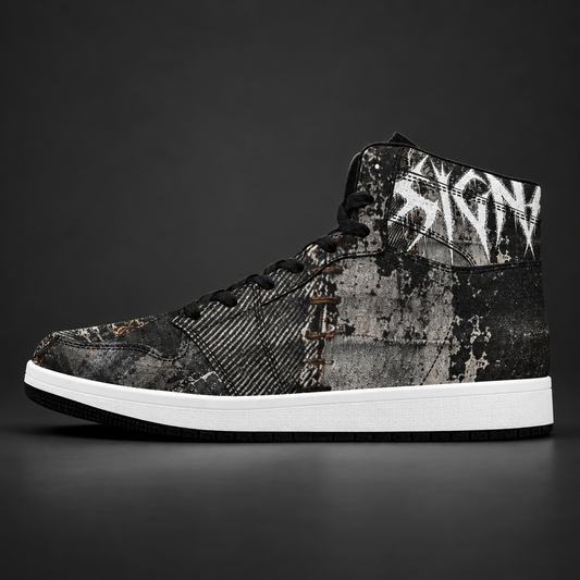 BLACKOUT men's patchwork high top Sneakers – Ansicht 1