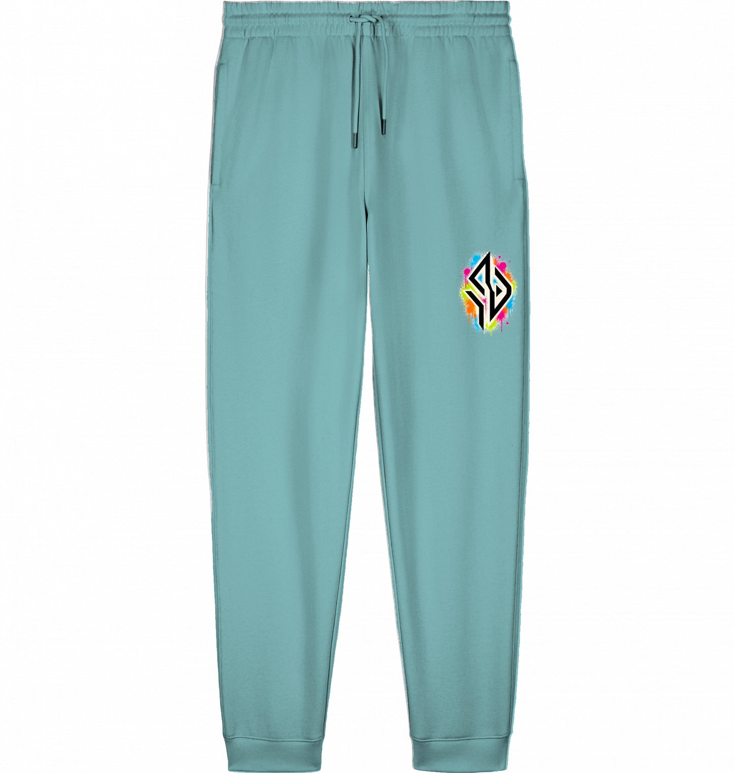 SUÐR Kids Jogger in Teal Monstera