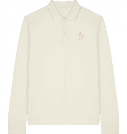 SUÐR Signature Longsleeve Polo in Natural Raw