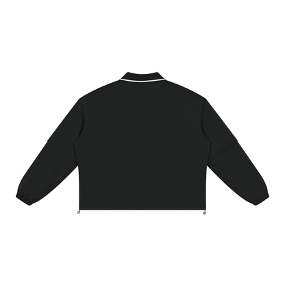 SUÐR Collar Sweatshirt – Sweatshirt in Black, Rückseite ohne Druck