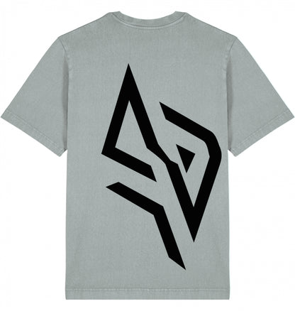 SUÐR FIND Vintage Tee in G. Dyed Misty Grey – Rückansicht