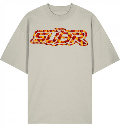 VESTR 07 Laub – Oversized Tee mit Print aus Herbstlaub von SUÐR