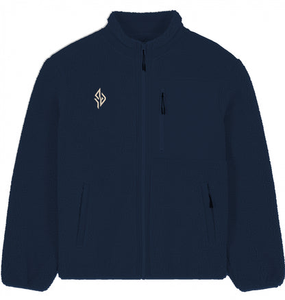 SUÐR Sherpa Jacke in French Navy