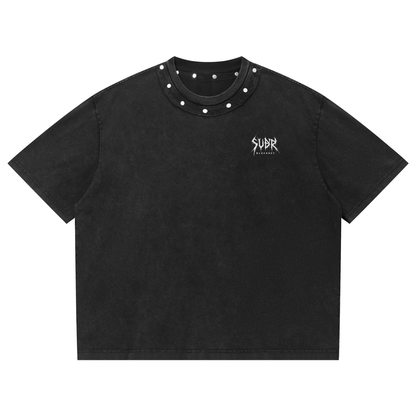BLACKOUT washed boxy studded T-Shirt – Ansicht 3
