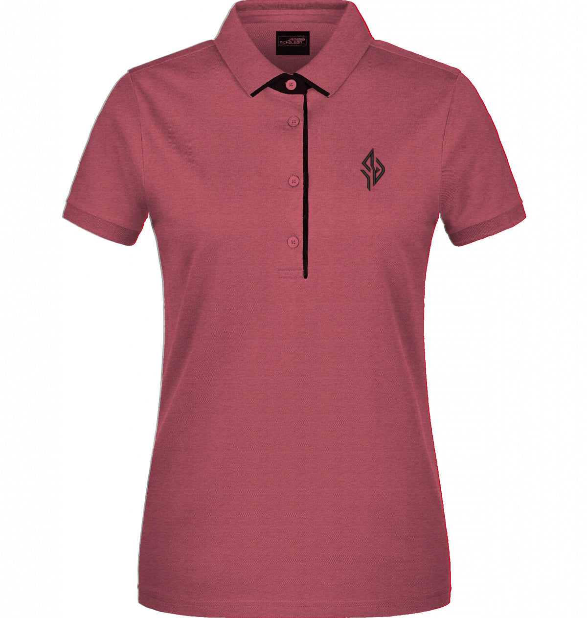 SUÐR Signature Polo Damen in Red / Navy