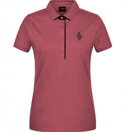 SUÐR Signature Polo Damen in Red / Navy