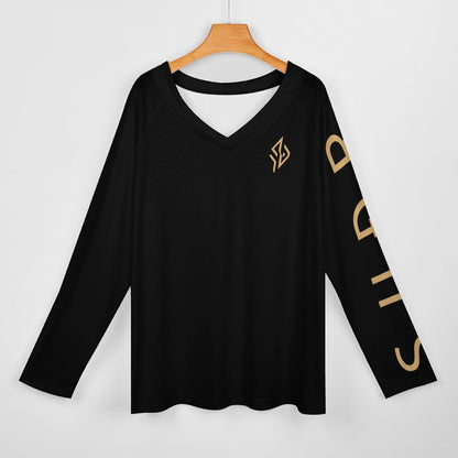 SUÐR FIND Longsleeve Loose Damen – Schwarz