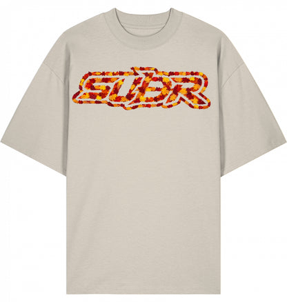 VESTR 07 Laub – Oversized Tee mit Print aus Herbstlaub von SUÐR