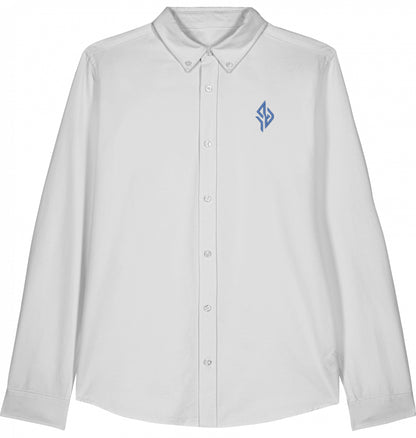 SUÐR Signature Oxford Hemd in White