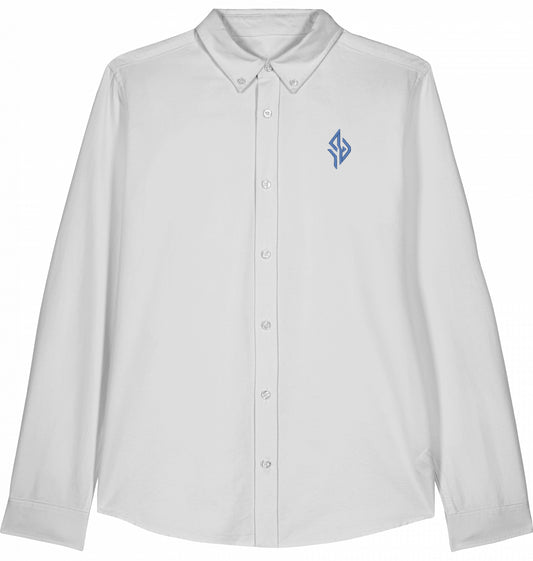 SUÐR Signature Oxford Hemd in White