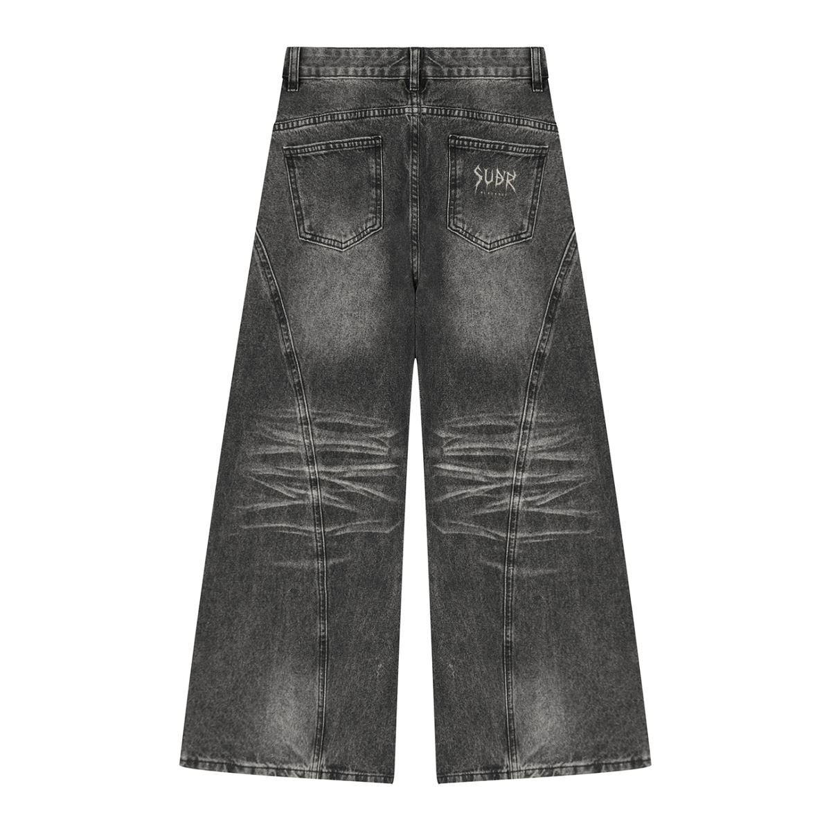 BLACKOUT women's vintage wash wide leg denim Jeans – Ansicht 4