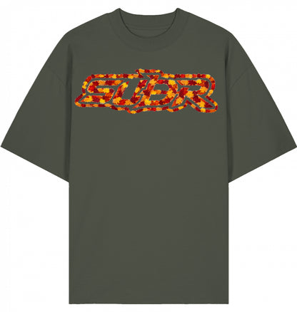 VESTR 07 Laub – Oversized Tee mit Print aus Herbstlaub von SUÐR