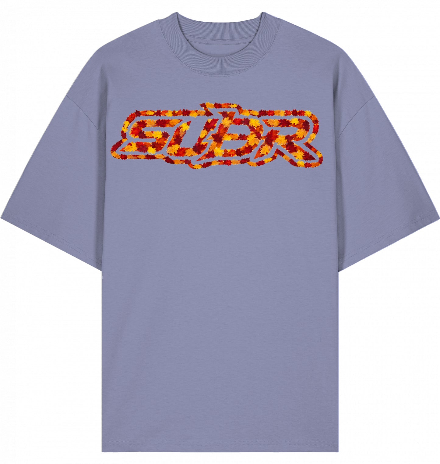 VESTR 07 Laub – Oversized Tee mit Print aus Herbstlaub von SUÐR