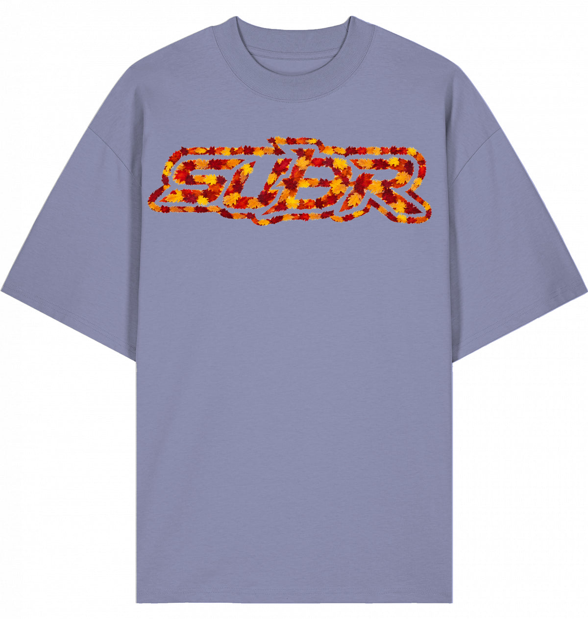 VESTR 07 Laub – Oversized Tee mit Print aus Herbstlaub von SUÐR