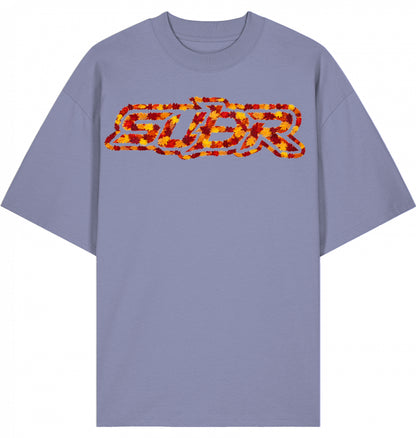 VESTR 07 Laub – Oversized Tee mit Print aus Herbstlaub von SUÐR