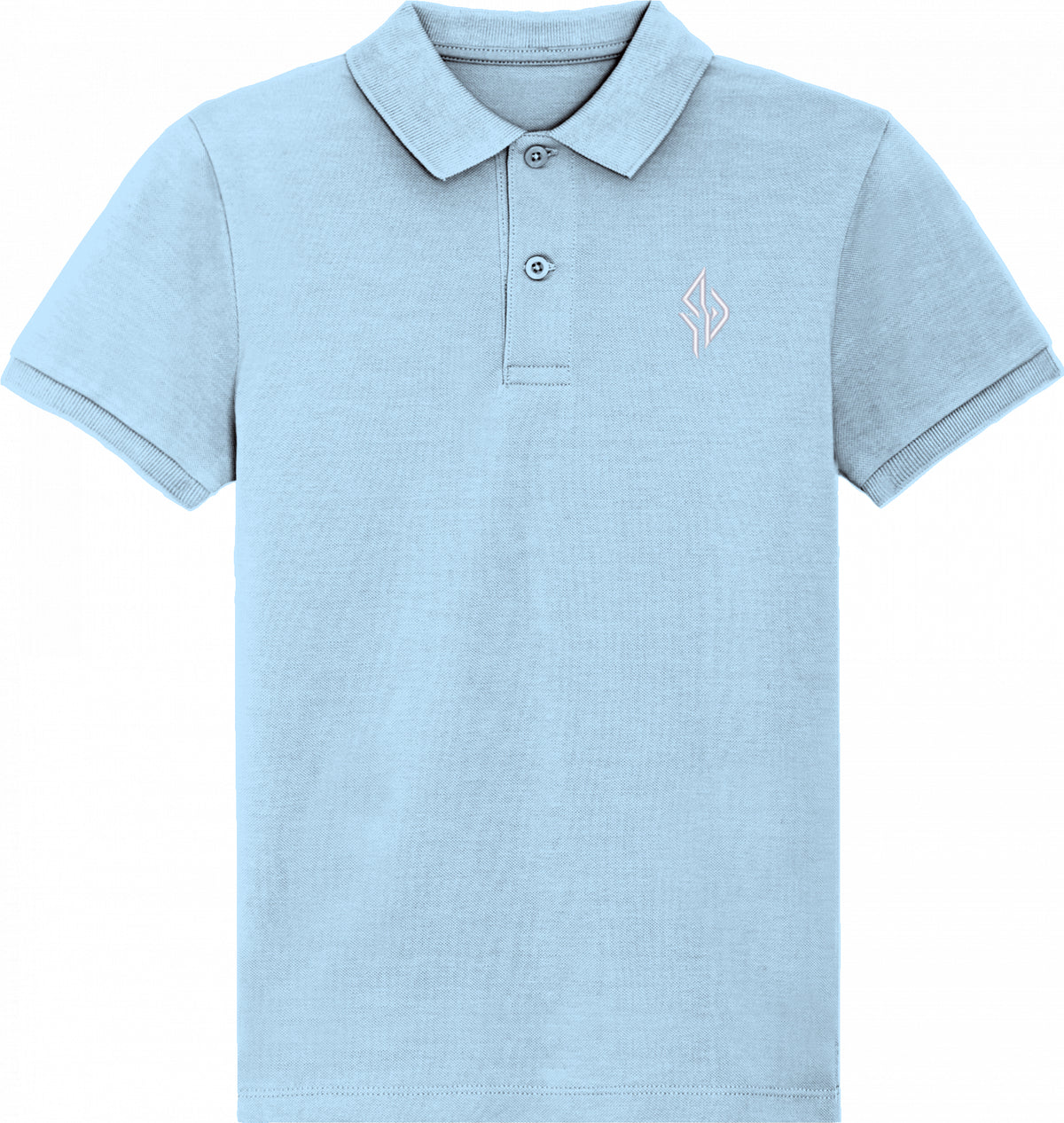 SUÐR Kids Polo in Himmelblau