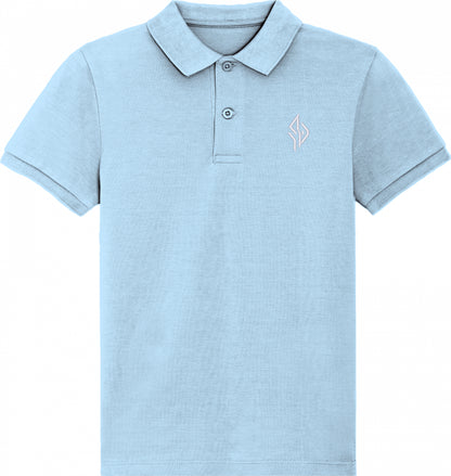 SUÐR Kids Polo in Himmelblau
