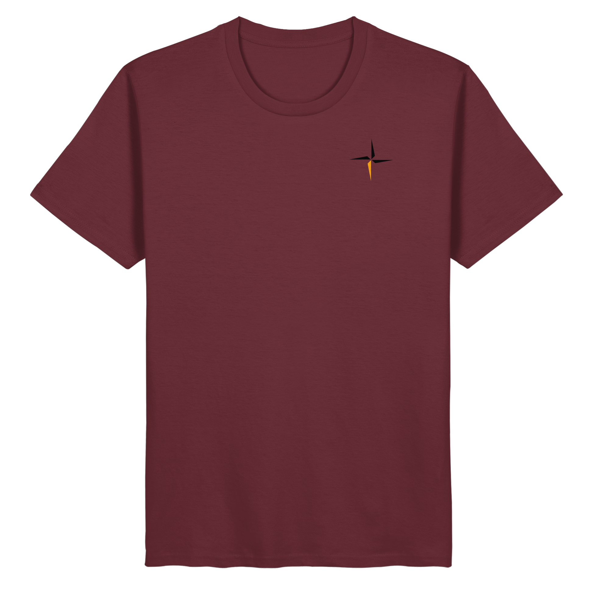 SUÐR-'26 Organic Basic Shirt – Burgundy | SUÐR Clothing