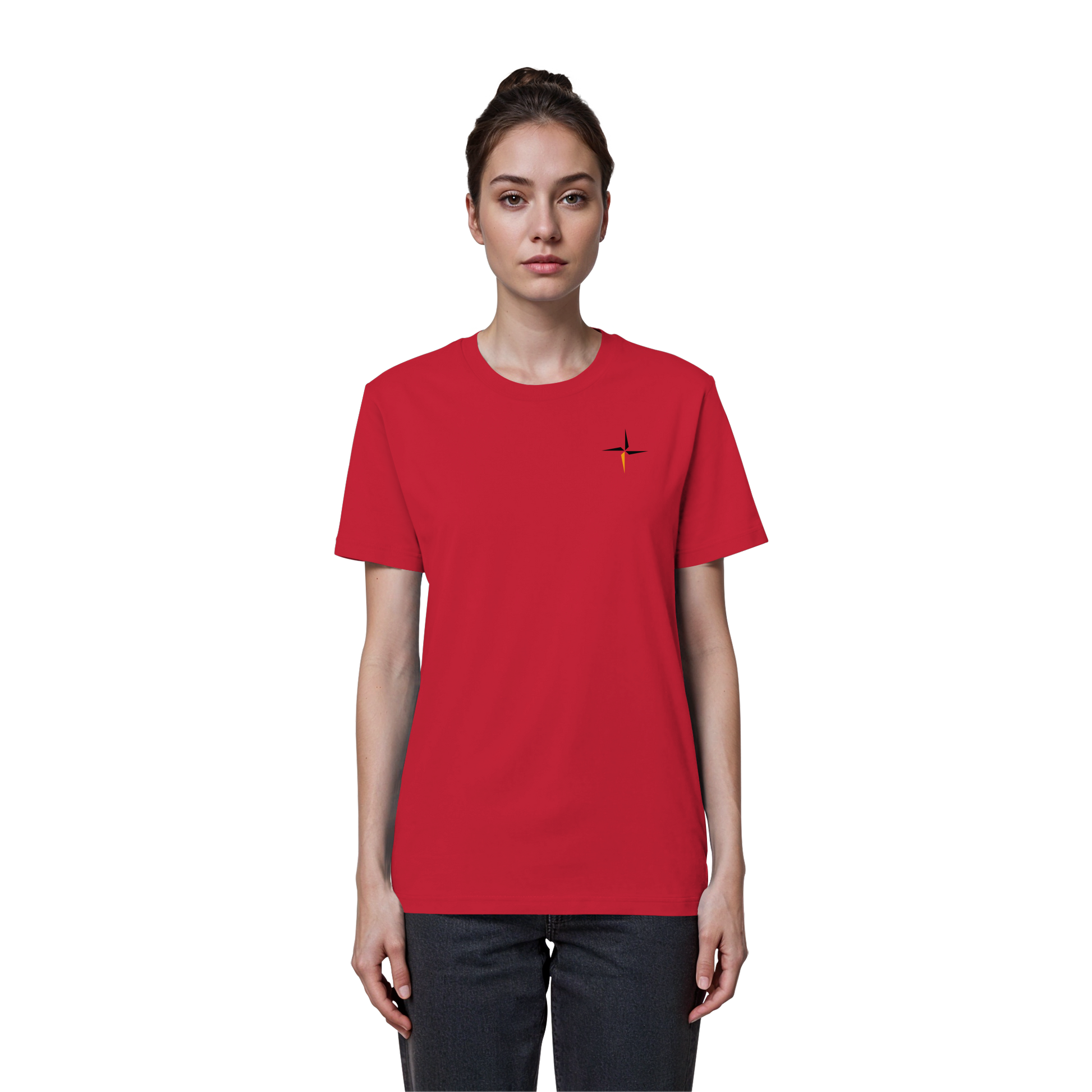 SUÐR-'26 Organic Basic Shirt – Red | SUÐR Clothing