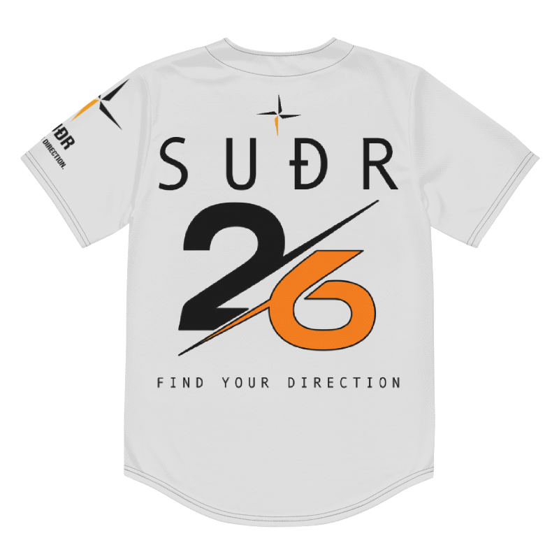 SUÐR-'26 Baseball Jersey SUÐR Clothing