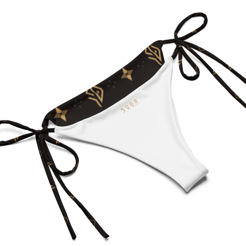 SUÐR Signature String Bikini Set – Braun/Gold