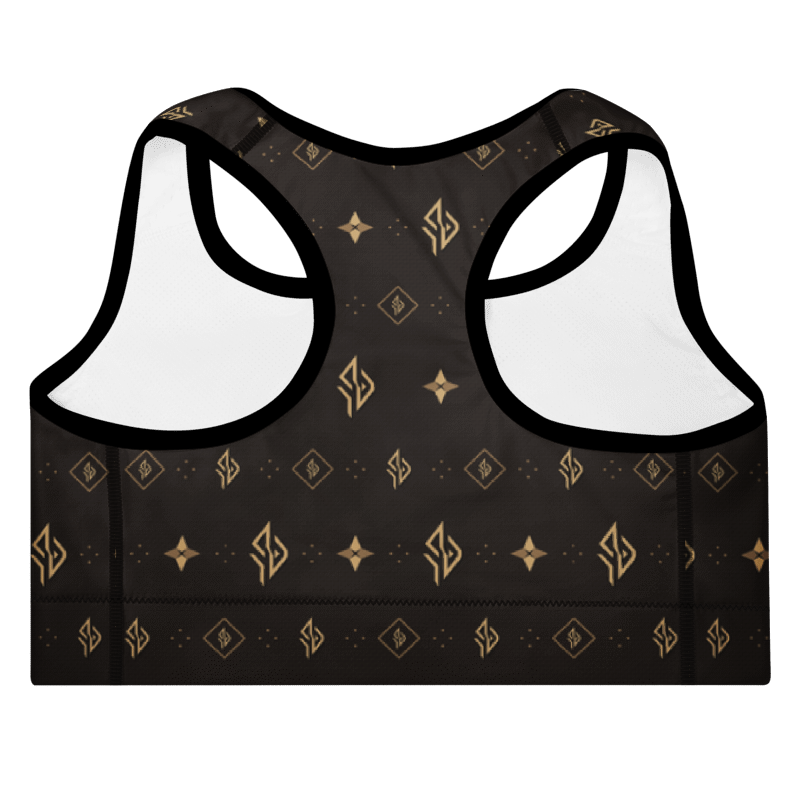SUÐR Signature Sports Bra – Braun/Gold