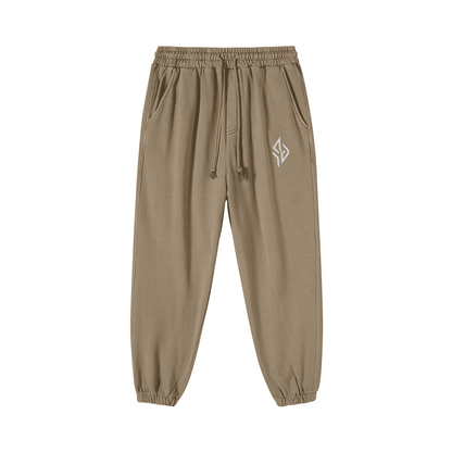SUÐR Baggy Jogger Baumwolle – Baggy Jogger in Khaki, Vorderansicht