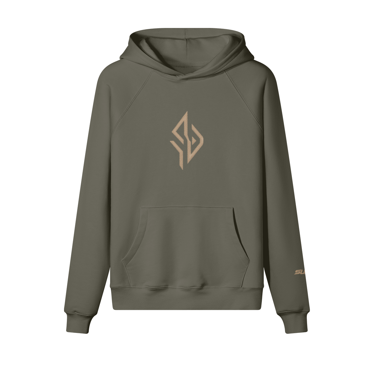 SUÐR Warm Hoodie 380g – Oversized Hoodie in Anthrazit, Vorderansicht