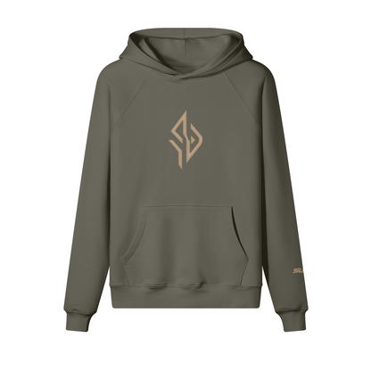 SUÐR Warm Hoodie 380g – Oversized Hoodie in Anthrazit, Vorderansicht