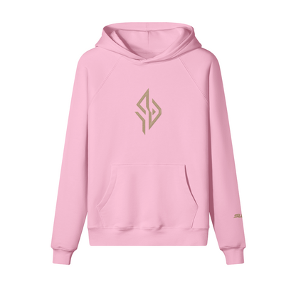 SUÐR Warm Hoodie 380g – Oversized Hoodie in Pink, Vorderansicht