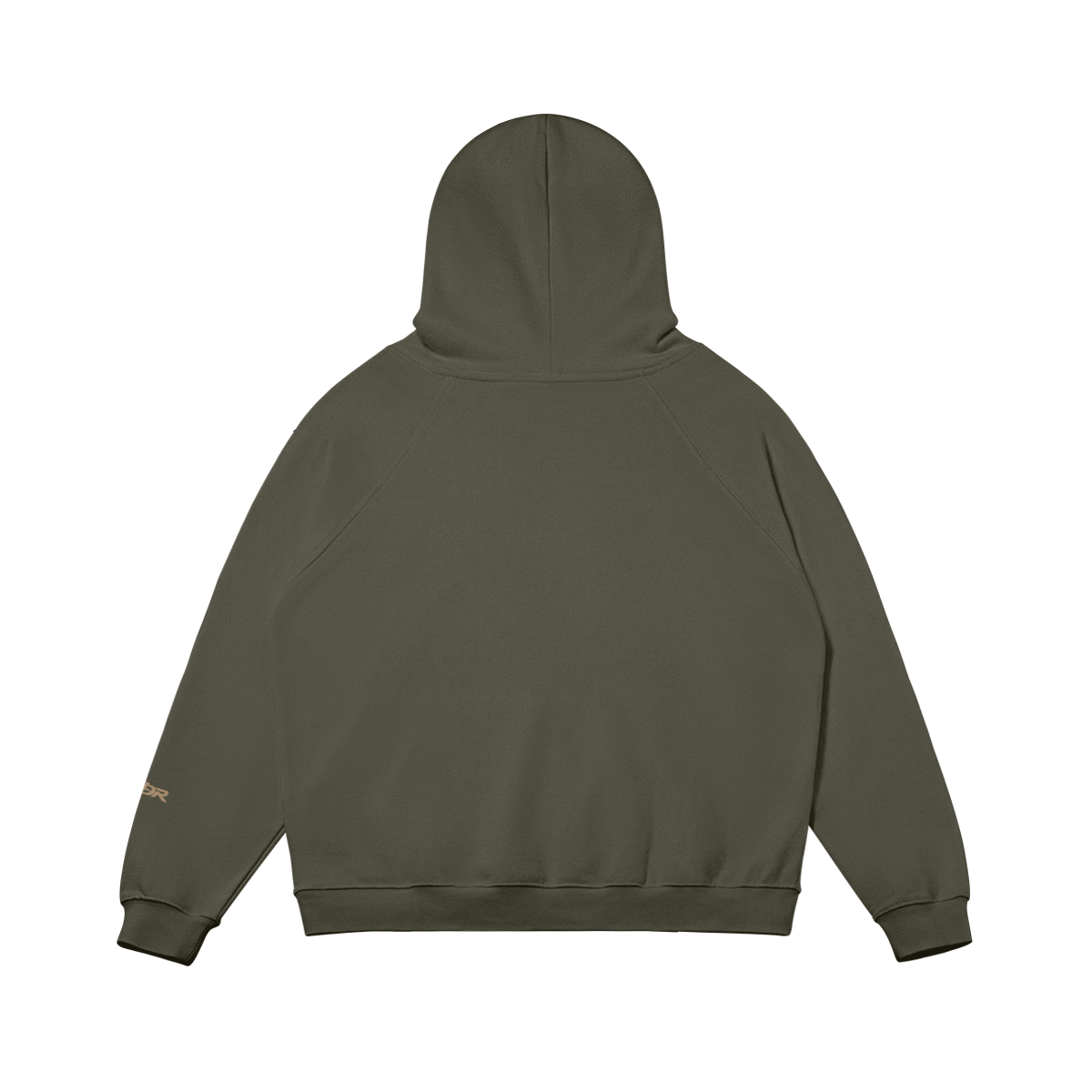 SUÐR Warm Hoodie 380g – Oversized Hoodie, Rückansicht