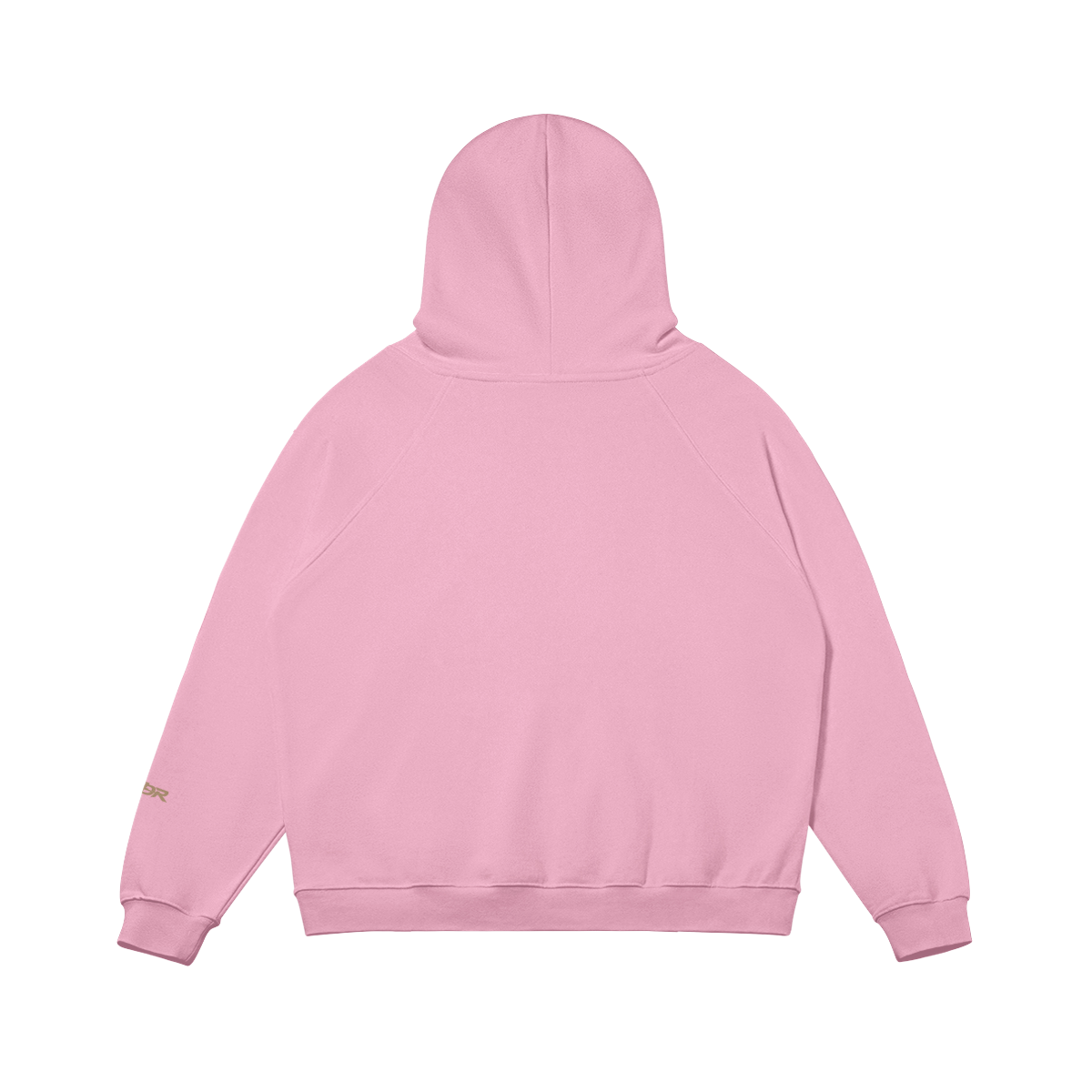 SUÐR Warm Hoodie 380g – Oversized Hoodie in Pink, Rückansicht